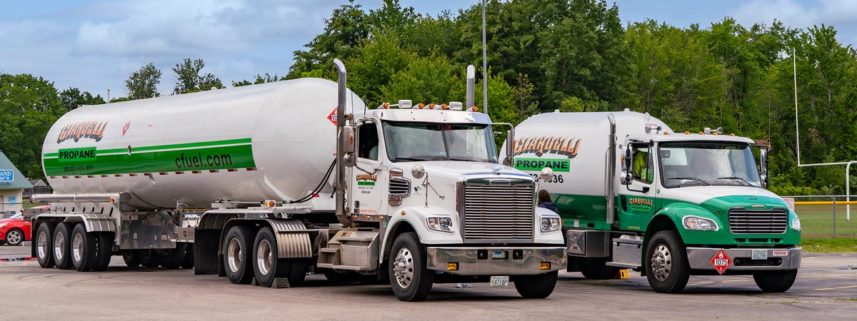 Ciardelli Fuel Company - Milford, NH propane transport and dleivery trucks