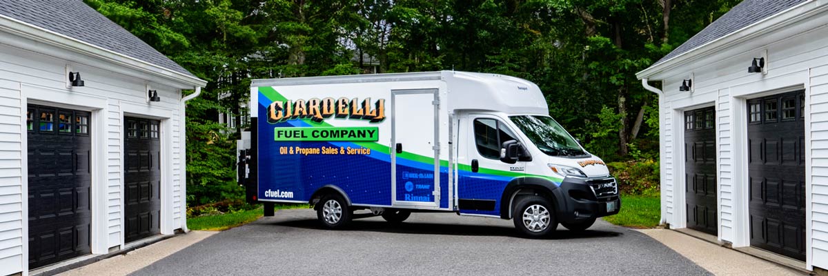 HVAC service and installation truck, Ciardelli Fuel Company, Milford NH